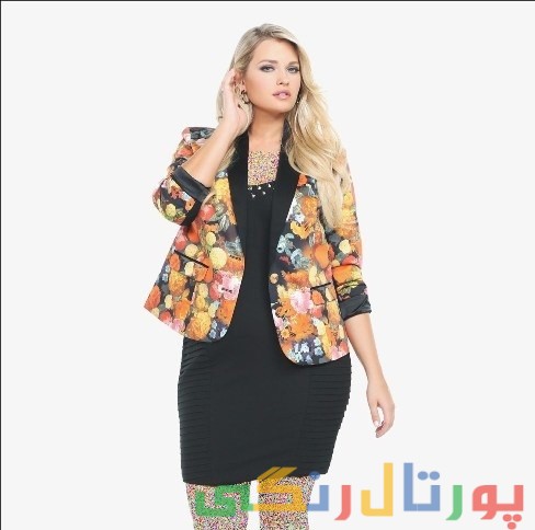 کت و دامن برای خانمهای چاق