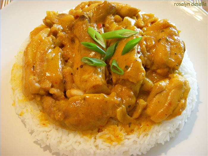 خورش کاری با مرغ