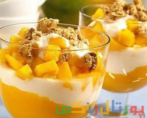 دسر انبه و خامه و ۲ دستور تهیه آن دسر انبه و خامه و ۲ دستور تهیه آن