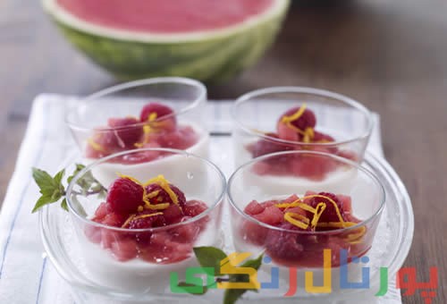 پاناکوتا هندوانه دسر شیک شب یلدا پاناکوتا هندوانه دسر شیک شب یلدا