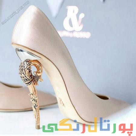 دل کفش عروس,کفش عروس پاشنه کوتاه,کیف عروس,مدل کفش عروس بدون پاشنه