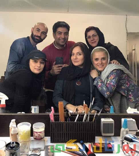 عکس جدید مهناز افشار در پشت صحنه سریال عاشقانه