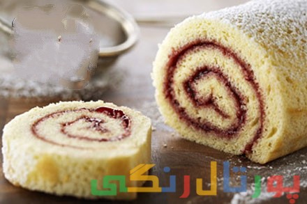شیرینی رولت مربایی