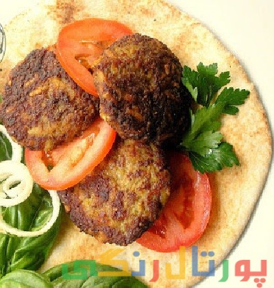 کتلت لوبیا و قارچ