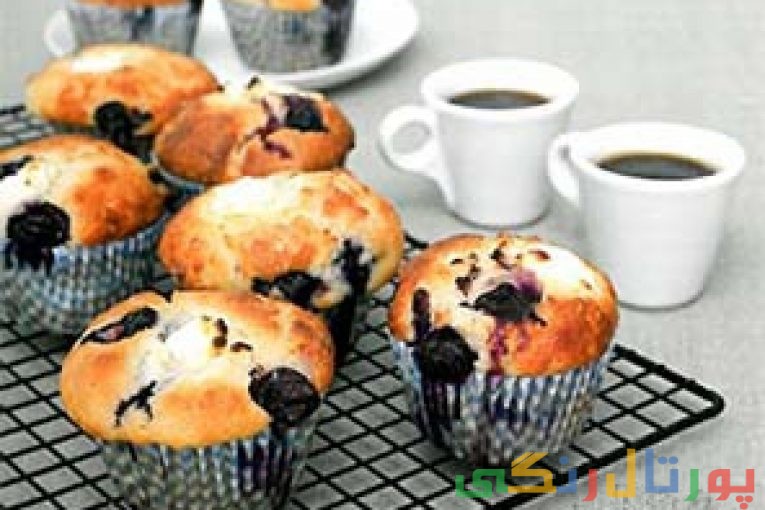 مافین بلوبری و پنیرخامه ای