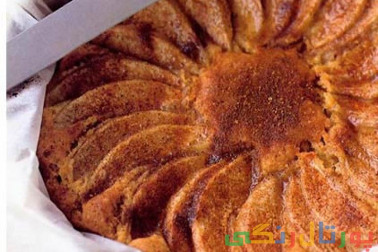 کیک چای دارچینی و گلابی
