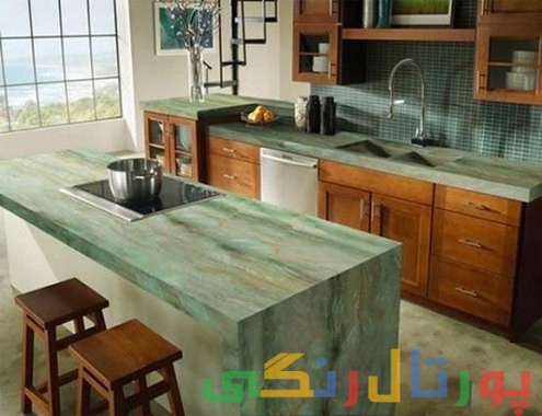 دکور آشپزخانه مدرن با این سنگ ها